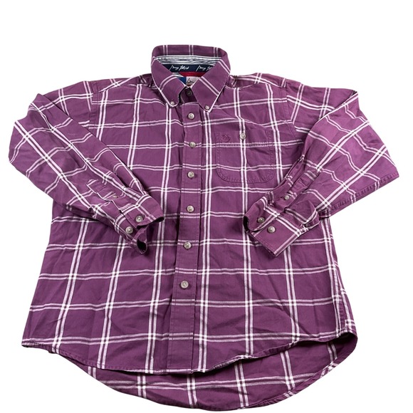 Wrangler Other - Boy's Wrangler George Strait Cowboy Cut‎ Collection Plaid Button Down Shirt
